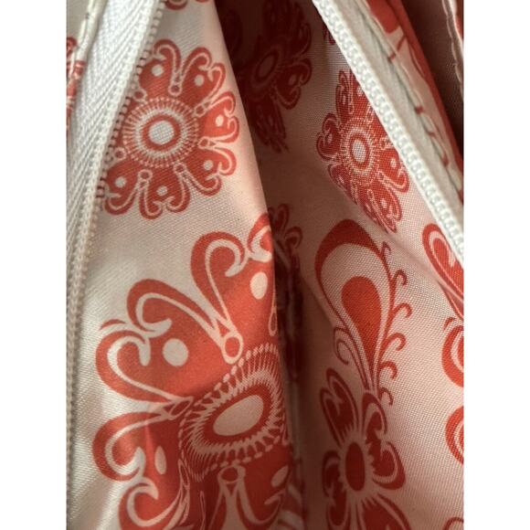 Grace Adele Scentsy Crossbody/Clutch Ivory & Orange Patent NWOT - Picture 11 of 15